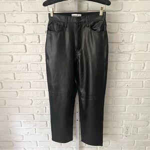 Abercrombie Ultra High Rise Faux Leather Pants size 27
